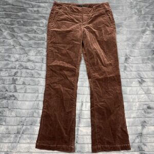 Express Brown Corduroy Flare Pants Womens Size 0 Low Rise Stretch Bootcut Cotton